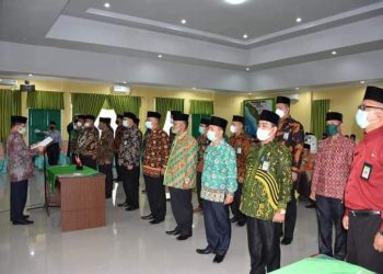 Pelantikan Pejabat Eselon III dan IV di lingkungan Kanwil Kemenag Provinsi Bengkulu