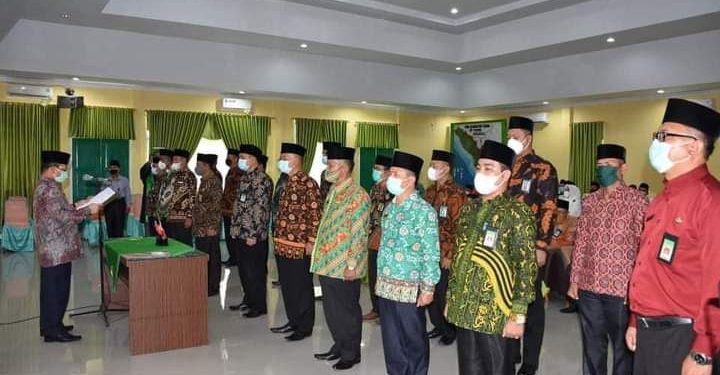 Pelantikan Pejabat Eselon III dan IV di lingkungan Kanwil Kemenag Provinsi Bengkulu