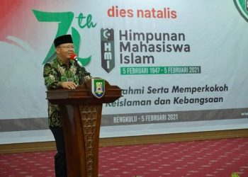 Gubernur Rohidin Mersyah Hadiri Dies Natalis Himpunan Mahasiswa Islam (HMI) ke 74