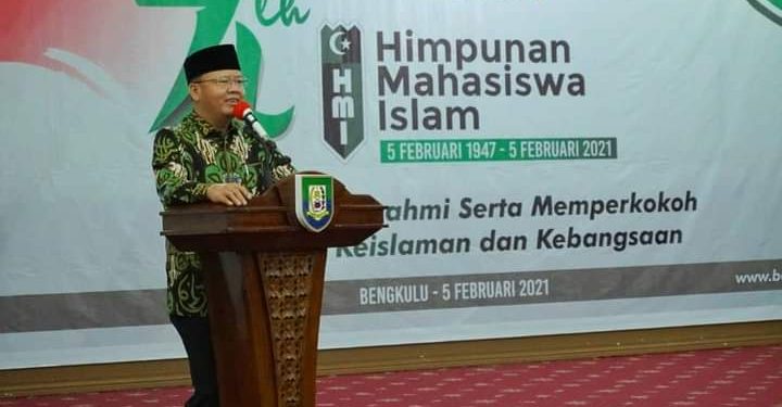 Gubernur Rohidin Mersyah Hadiri Dies Natalis Himpunan Mahasiswa Islam (HMI) ke 74