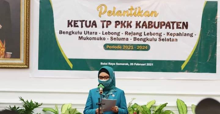 Pelantikan Ketua TP PKK pada 7 Kabupaten Periode 2021-2024