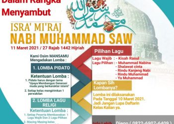 Peringati Isra’ Mi’raj Nabi Muhammad SAW, MAN 1 Mukomuko Adakan Lomba