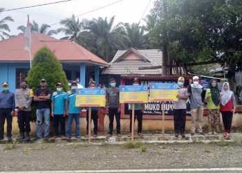 Plt Camat Sungai Rumbai Hadiri Titik Nol Pembangunan Desa Sumber Makmur