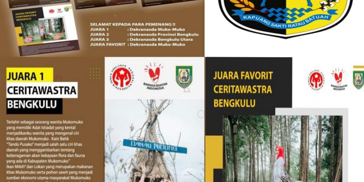 Batik Tando Pusako Asal Kabupaten Mukomuko Jadi Juara Ajang Dekranasda Provinsi Bengkulu 2021