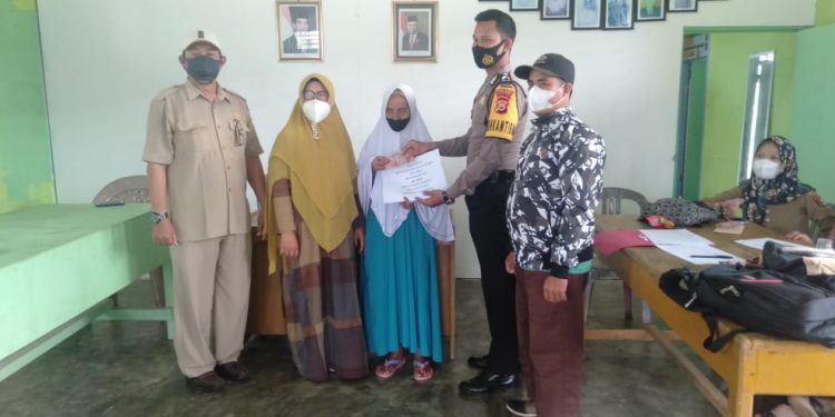 Pemdes Tanjung Harapan ” BLT-DD Bulan Ketiga Disambut Antusias Masyarakat