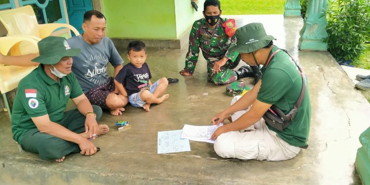 Tim Relawan Kelompok Kerja Pendataan SDGs Desa Medan Jaya Mulai Datangi Rumah Warga
