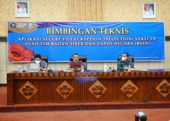Pemprov Bengkulu, BSSN Gelar Bimtek Aplikasi Secure File Encryption (Selection) Versi 3.0 Beserta Perangkat Dongle