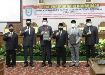 Kali Keempat Opini WTP Sejak Rohidin Pimpin Provinsi Bengkulu