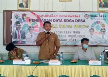 Tim Relawan Pokja Tuntas Pendataan SDGs, Pemdes Tirta Mulya Gelar Musdessus