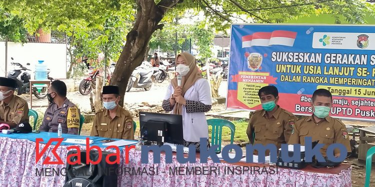 UPTD Puskesmas Ipuh, Vaksinasi Covid-19 Lansia Perlu Dukungan Semua Pihak
