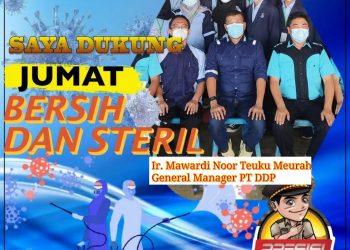 PT. Dharia Dharma Pratama (DDP) Laksanakan Gerakan Jumat Bersih dan Steril Covid-19