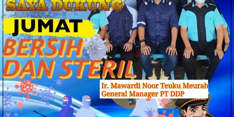 PT. Dharia Dharma Pratama (DDP) Laksanakan Gerakan Jumat Bersih dan Steril Covid-19