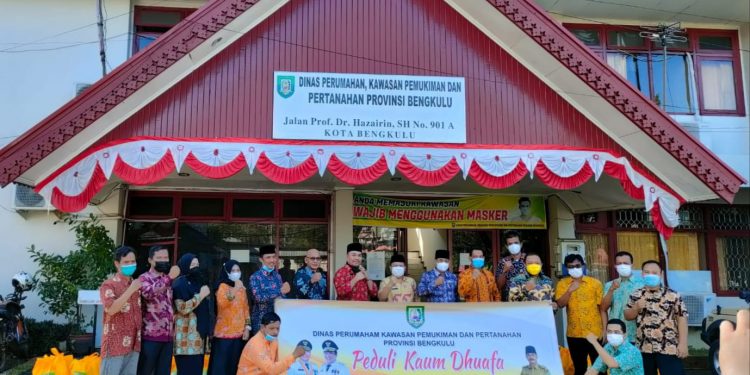 Dinas Perkim dan Pertanahan Provinsi Bengkulu Peduli Du’afa