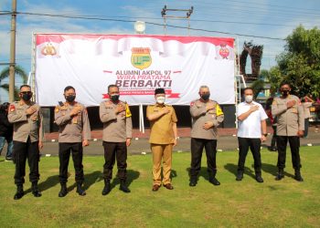 Gubernur Rohidin Mersyah Apresiasi Vaksinasi dan Bhakti Sosial Ikatan Alumni AKPOL 1997 Batalyon Wira Pratama