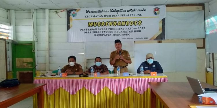 Pemdes Pulai Payung Gelar Musrenbangdes Penetapan Skala Prioritas RKPDes 2022