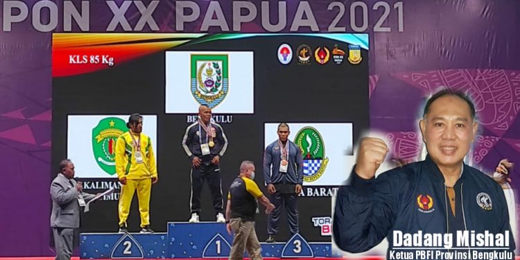 Cabor Binaraga Sumbang Emas Pertama Provinsi Bengkulu di Ajang PON XX Papua