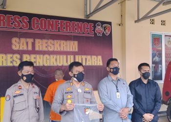 Press Release Polres Bengkulu Utara Pengungkapan Tindak Pidana Korupsi Oknum Kades