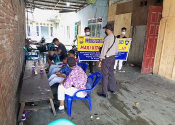 Giat Ops Bina Kusuma 2021, Personel Polsek MMS Pantau Lokasi