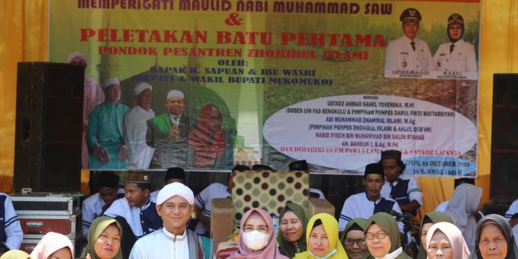 Wakil Bupati Hadiri Peletakan Batu Pertama Pembangunan Pondok Pesantren Zhohirul Islami