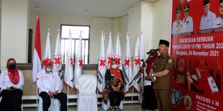 Support Pemprov Bengkulu, PMI Gelar Serbuan Vaksinasi COVID-19