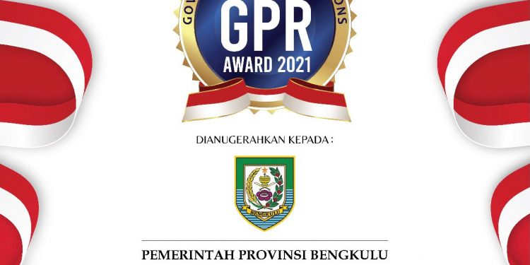 Pemprov Bengkulu Berhasil Raih Peringkat 2 TOP GPR Award 2021