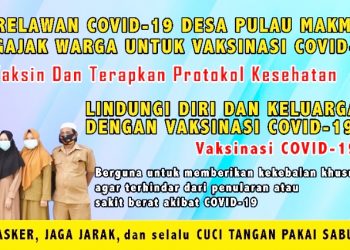Pemerintah Desa Pulau Makmur Memaksimalkan Program Percepatan Vaksinasi Covid-19