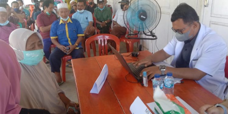 Herd Immunity, Pemdes Air Buluh Fasilitasi Vaksinasi Covid -19 Massal