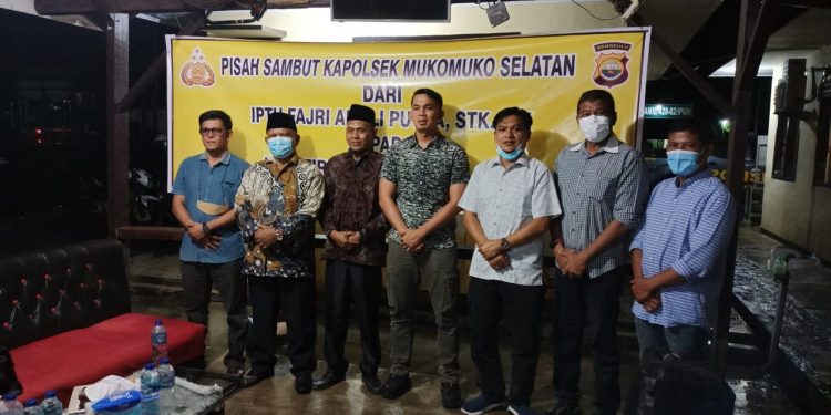 Polsek Mukomuko Selatan Gelar Acara Pisah Sambut : Wisnu Hadi Harapakan Sinergitas Forkopincam Ipuh Tetap Terjaga