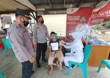 Polsek Mukomuko Selatan Layani Vaksinasi Warga