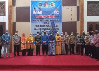 Pemkab Mukomuko Sambut Kunker Danlantamal II Padang “Inisiasi Bangun Kampung Bahari Nusantara