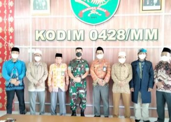 Kakan Kemenag Kabupaten Mukomuko Bersama Dandim 0428 MM, Gelar Rakor Persiapan Liga Santri Nasional Tahun 2022