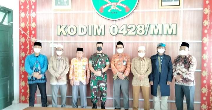 Kakan Kemenag Kabupaten Mukomuko Bersama Dandim 0428 MM, Gelar Rakor Persiapan Liga Santri Nasional Tahun 2022