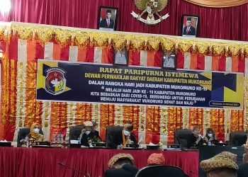 DPRD Mukomuko, Gelar Rapat Paripurna HUT Kabupaten Mukomuko ke-19