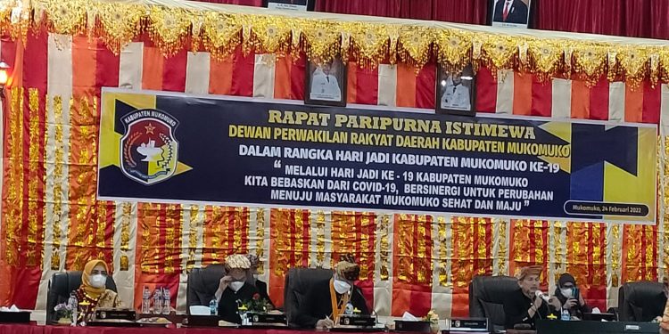 DPRD Mukomuko, Gelar Rapat Paripurna HUT Kabupaten Mukomuko ke-19