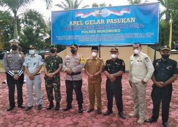 Pj Sekda Mukomuko Ikuti Apel Gelar Pasukan Operasi Keselamatan Nala 2022