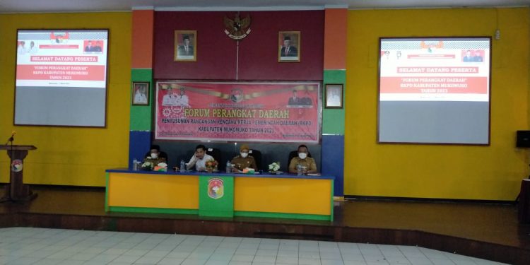 Penyusunan Rancangan RKPD, Wabup Wasri Hadiri Kegiatan Forum Perangkat Daerah