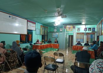 Pemdes Pasar Baru Gelar Penetapan Panitia Pilkades 2022