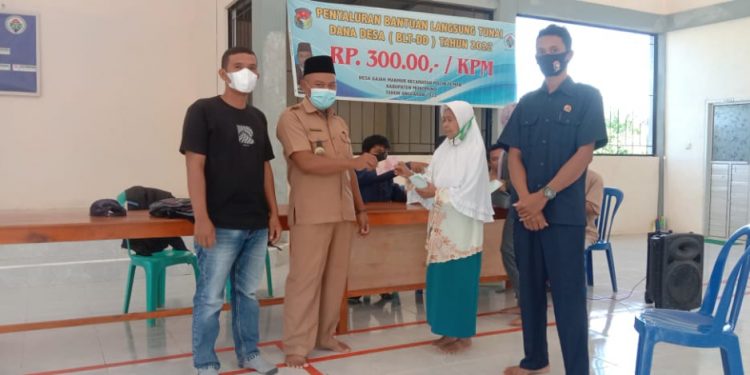 Pemdes Gajah Makmur, 87 KPM Terima BLT-DD Tahun 2022