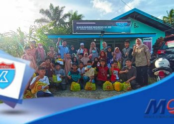 Jum’at Berkah, MOI dan kabarbengkulu.id Santuni Anak Yatim