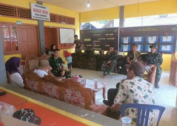 Desa Sidodadi, Pastikan Pekerjaan Berjalan Dengan Lancar Dandim Tinjau Lokasi TMMD