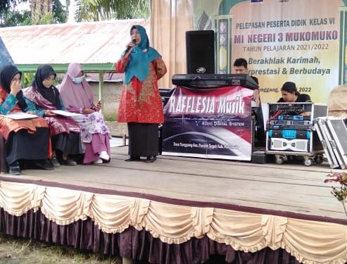 MIN 3 Mukomuko Gelar Pelepasan Peserta didik Kelas VI Tahun Pelajaran 2021-2022