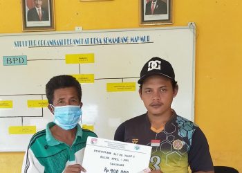 Desa Semambang Makmur, BLT-DD Tahap II Tahun 2022 Tuntas Disalurkan