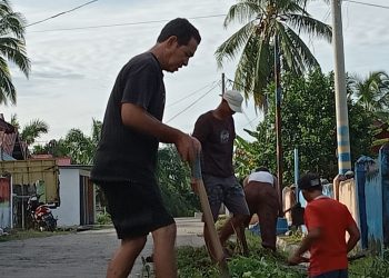 PHBS : Pemdes Pasar Ipuh Giatkan Gotong-Royong Kebersihan Lingkungan