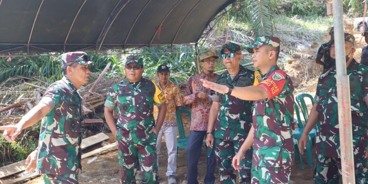 Kasdam II/Sriwijaya: Tim Wasev Mabesad Kunjungi Satgas TMMD Ke 113 Kodim 0428/MM di Desa Sidodadi