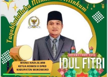 Banner Ketua Komisi II DPRD Hari Raya Idul Fitri 1443 Hijriyah 2022