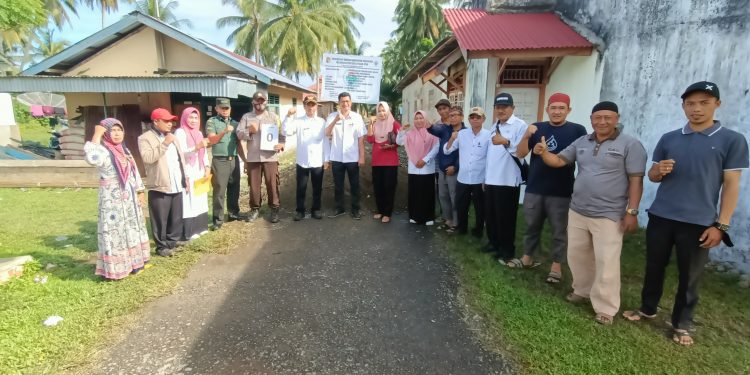 Pemdes Pasar Ipuh Gelar Titik Nol Pembangunan Tahap I Tahun 2022