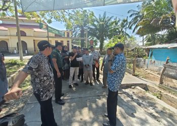 Pemdes Pasar Ipuh Gelar Monev Pembangunan Fisik Tahap I TA Tahun 2022