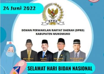 Ucapan Hari Bidan Nasional ,Pimpinan DPRD Mukomuko