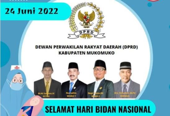 Ucapan Hari Bidan Nasional ,Pimpinan DPRD Mukomuko