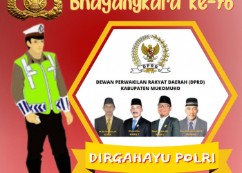 Banner Ucapan Hari Dirgahayu Bhayangkara ke 76